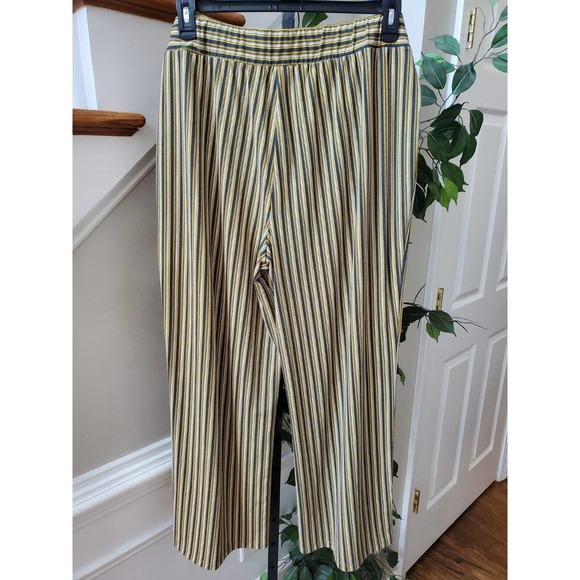 Est.1946 Women Multicolor Striped Polyester Drawstring Trouser Pants Size 18/20W - Picture 5 of 11